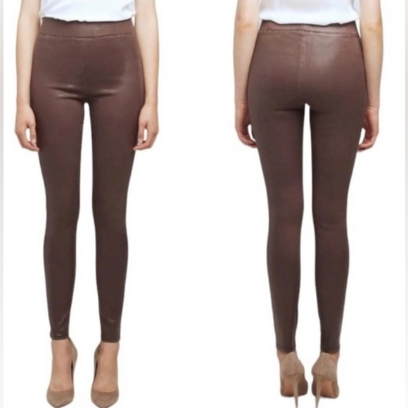 NWT, L’Agence Rochelle High Rise Coated Jean, Mahogany Color, Size M - Picture 9 of 10